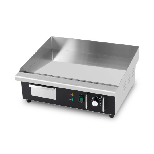 Plaque de cuisson en chrome lisse électrique professionnelle 550 mm - GOLDINOX