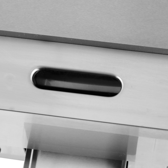 Plaque de cuisson en acier lisse électrique professionnelle 660 mm - GOLDINOX