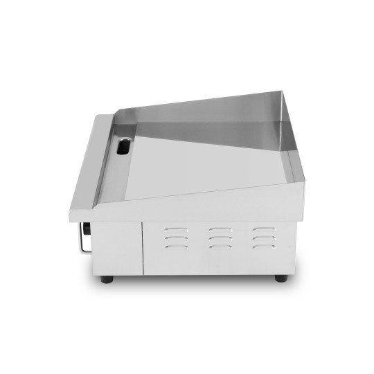 Plaque de cuisson en chrome lisse électrique professionnelle 550 mm - GOLDINOX