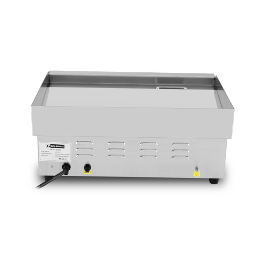 Plaque de cuisson en chrome lisse électrique professionnelle 550 mm - GOLDINOX