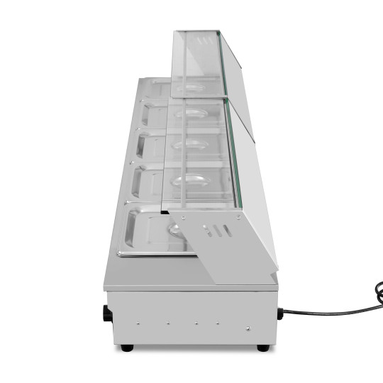 Bain marie avec robinet de vidange professionnel - 3 x GN1/2 - GOLDINOX