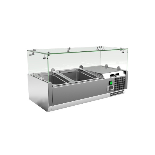 Vitrine à ingrédients réfrigérée vitrée 850mm - GOLDINOX
