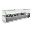 Vitrine à ingrédients réfrigérée vitrée 1400mm - GOLDINOX