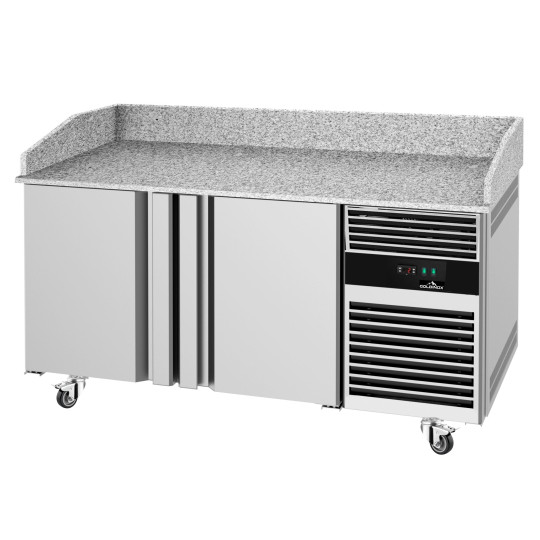 Meuble à pizza réfrigéré avec granit 2 portes - GOLDINOX