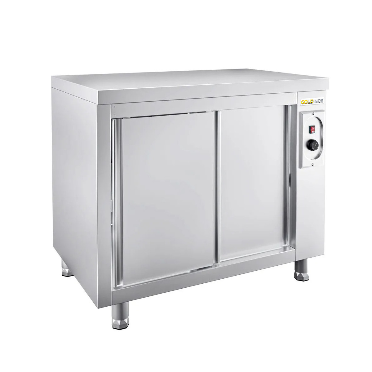 Meuble bas inox chauffant 1200 x 700 mm PREMIUM / GOLDINOX