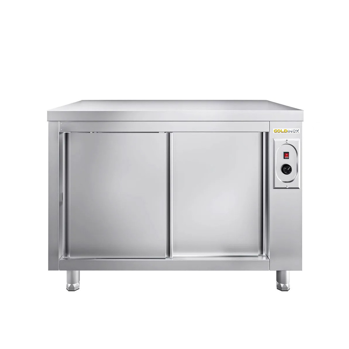 Meuble bas inox chauffant 1200 x 700 mm PREMIUM / GOLDINOX