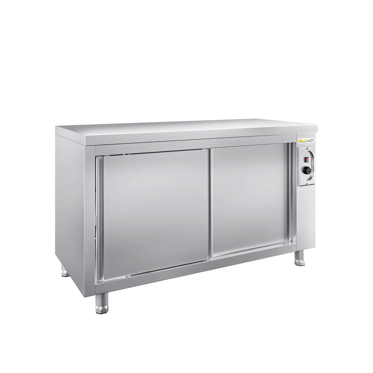 Meuble bas inox chauffant 1400 x 700 mm PREMIUM / GOLDINOX