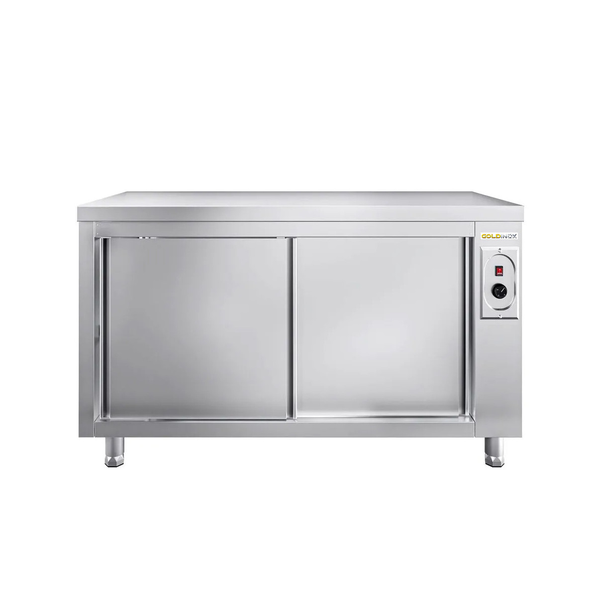 Meuble bas inox chauffant 1400 x 700 mm PREMIUM / GOLDINOX