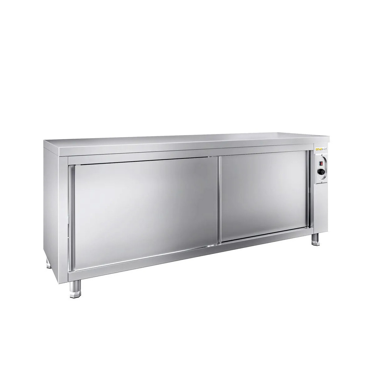 Meuble bas inox chauffant 2000 x 700 mm PREMIUM / GOLDINOX