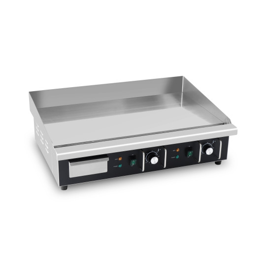 Plaque de cuisson en chrome lisse électrique professionnelle 730 mm - 400V - GOLDINOX