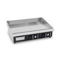 Plaque de cuisson en chrome lisse électrique professionnelle 730 mm - 400V - GOLDINOX