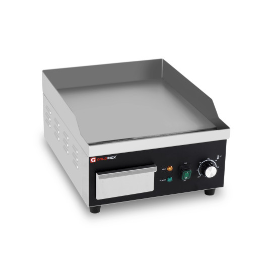 Plaque de cuisson en acier lisse électrique professionnelle 360 mm - GOLDINOX
