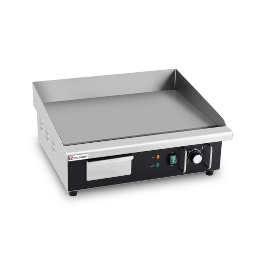 Plaque de cuisson en acier lisse électrique professionnelle 550 mm - GOLDINOX