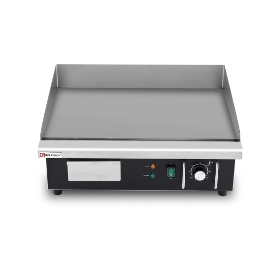 Plaque de cuisson en acier lisse électrique professionnelle 550 mm - GOLDINOX