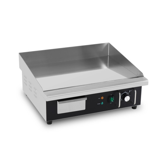 Plaque de cuisson en chrome lisse électrique professionnelle 550 mm - GOLDINOX