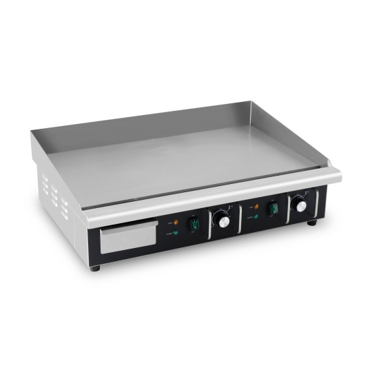 Plaque de cuisson en acier lisse électrique professionnelle 730 mm - 400V - GOLDINOX