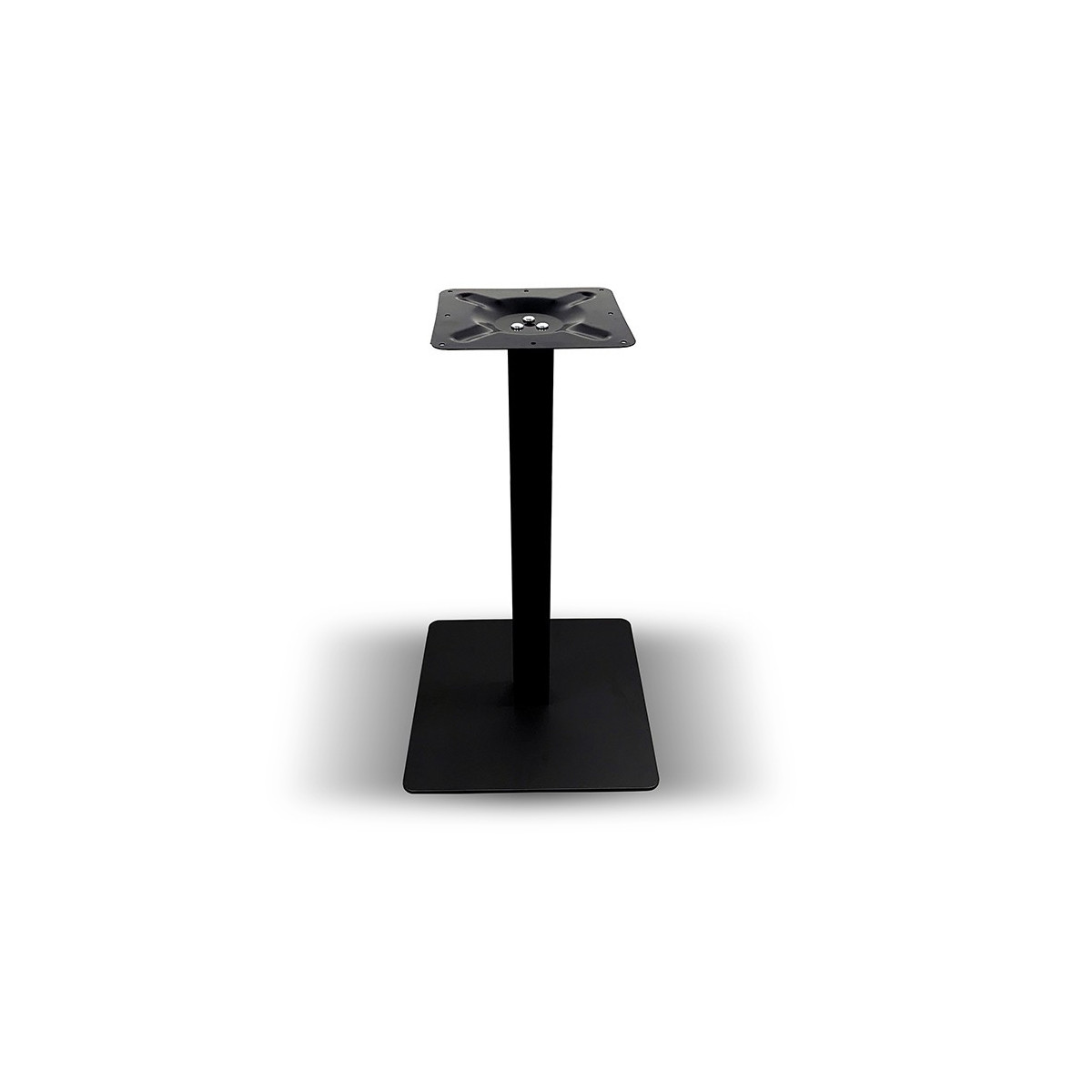 Table complète 60x60 cm Baroque avec pied de table noir / GOLDINOX