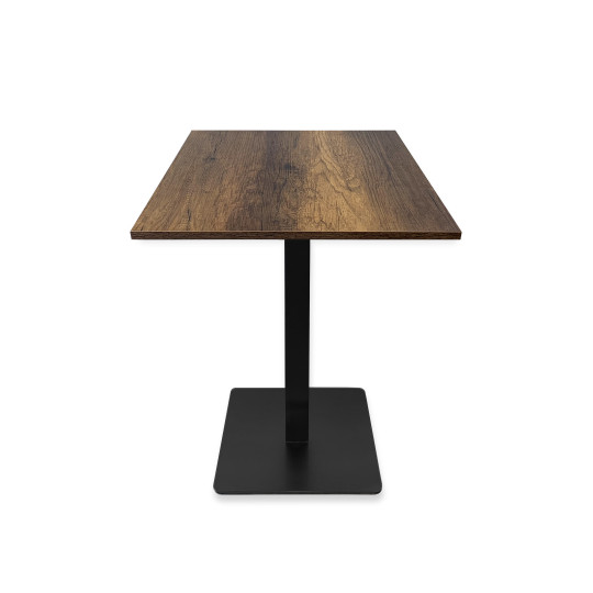 Table complète 60x60 cm Baroque avec pied de table noir / GOLDINOX