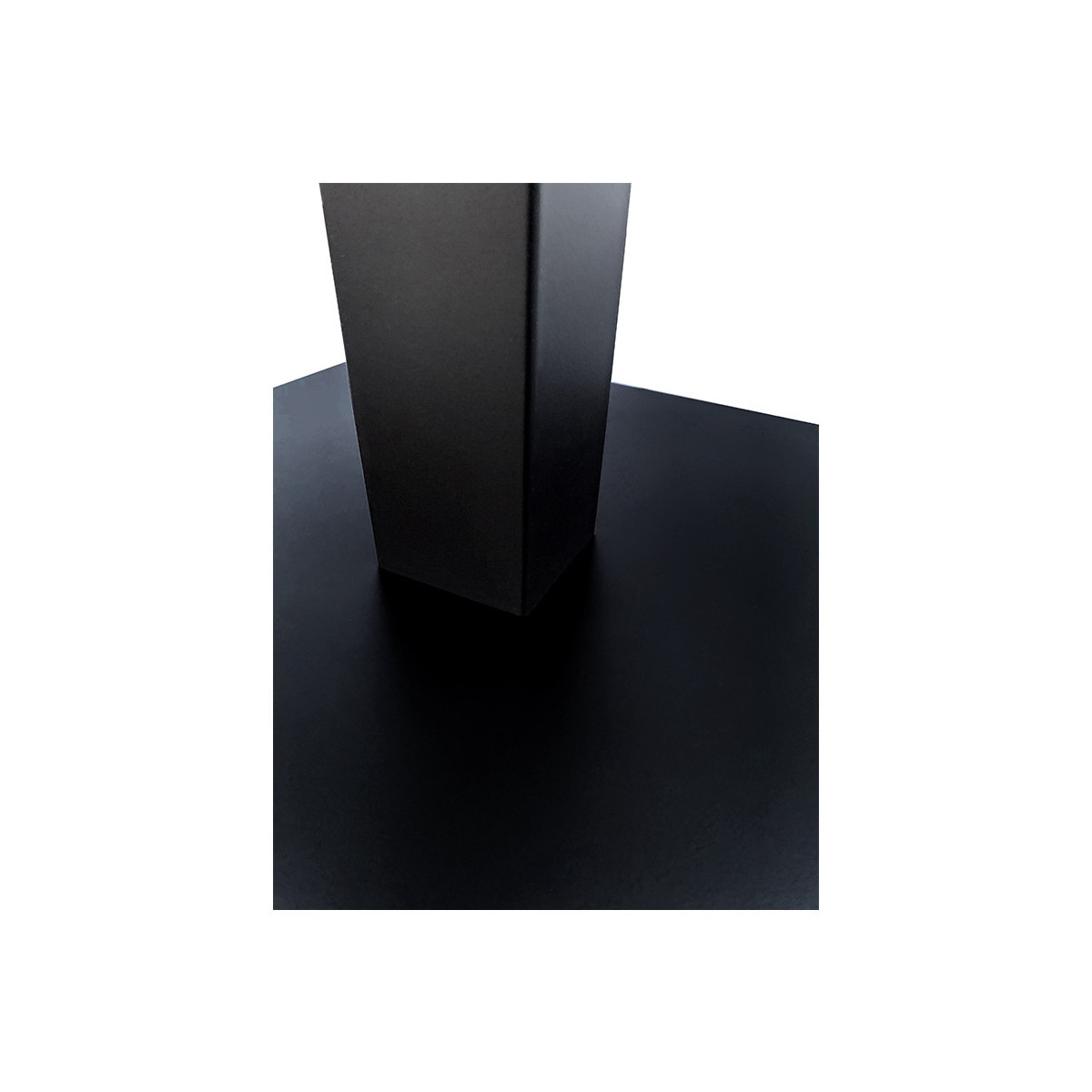 Table complète 60x60 cm Volcanique avec pied de table noir / GOLDINOX