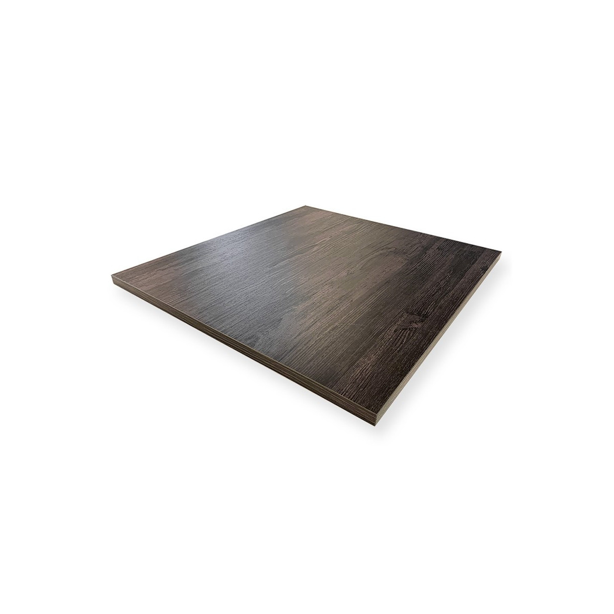 Table complète 60x60 cm Volcanique avec pied de table noir / GOLDINOX