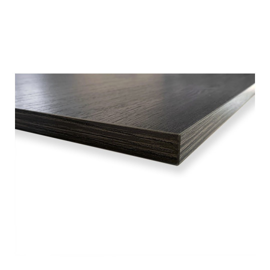 Table complète 60x60 cm Volcanique avec pied de table noir / GOLDINOX