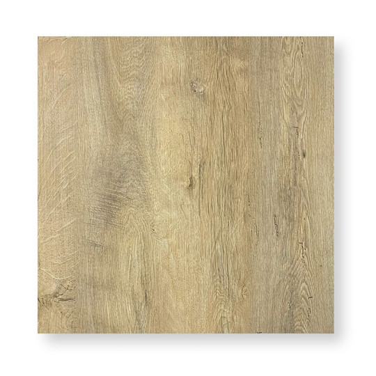 Table complète 70x70 cm Chêne avec pied de table noir / GOLDINOX