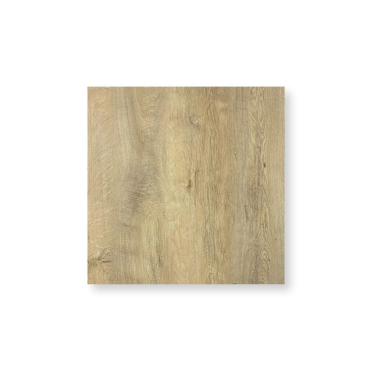 Table complète 70x70 cm Chêne avec pied de table noir / GOLDINOX