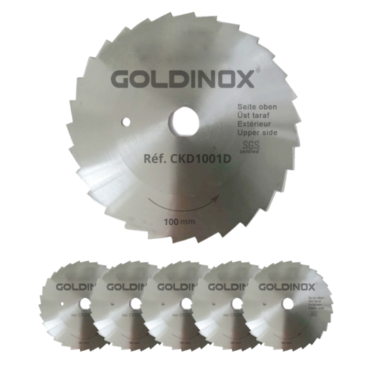 Lame dentée Ø100mm (x5) pour couteau à kebab DOST 100