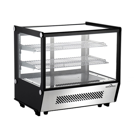 Vitrine réfrigérée positive de comptoir noire 120 Litres - GOLDINOX Vitrine réfrigérée positive de comptoir noire 120 Litres - GOLDINOX