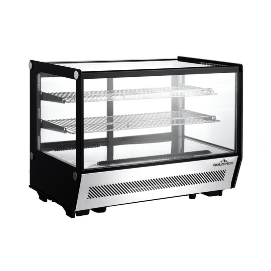 Vitrine réfrigérée positive de comptoir noire 160 Litres - GOLDINOX Vitrine réfrigérée positive de comptoir noire 160 Litres - GOLDINOX