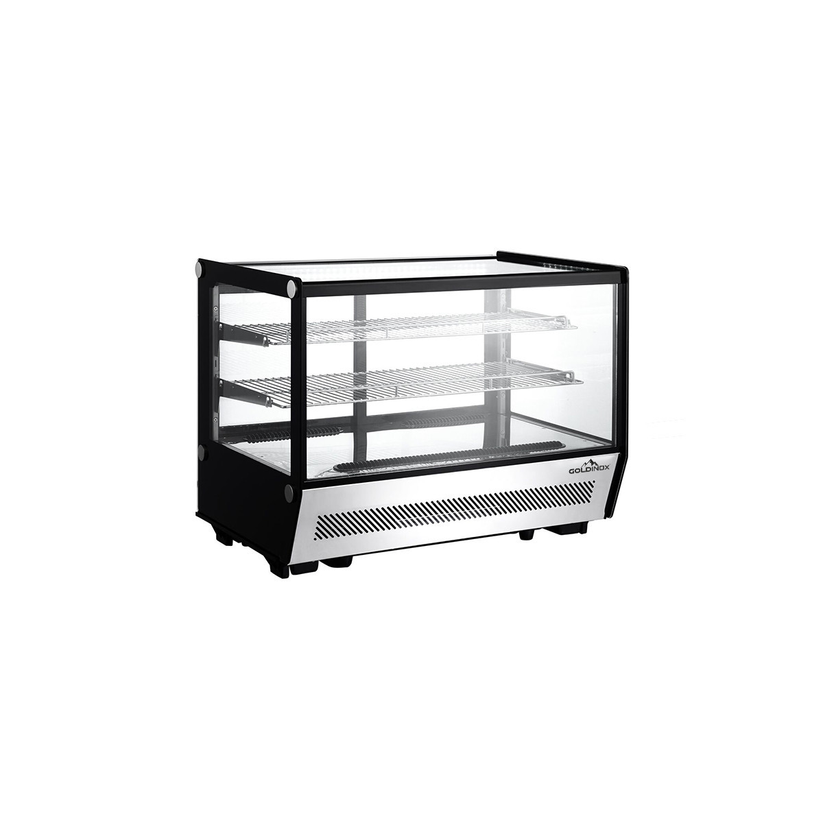 Vitrine réfrigérée positive de comptoir noire 160 Litres - GOLDINOX
