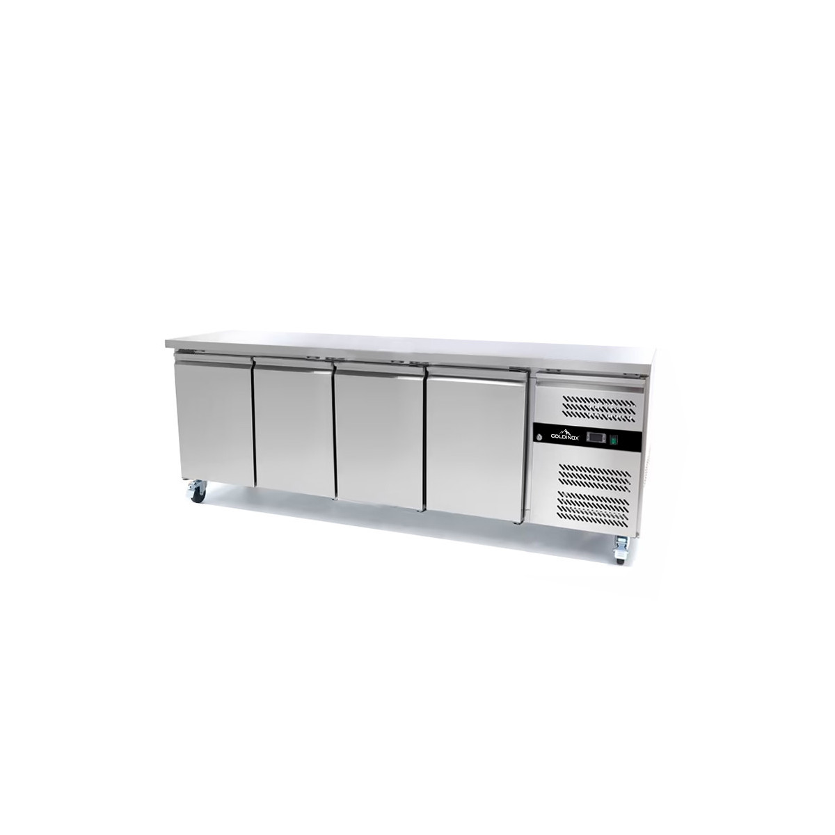 Table réfrigérée positive Tropicalisée 4 portes PREMIUM - GOLDINOX