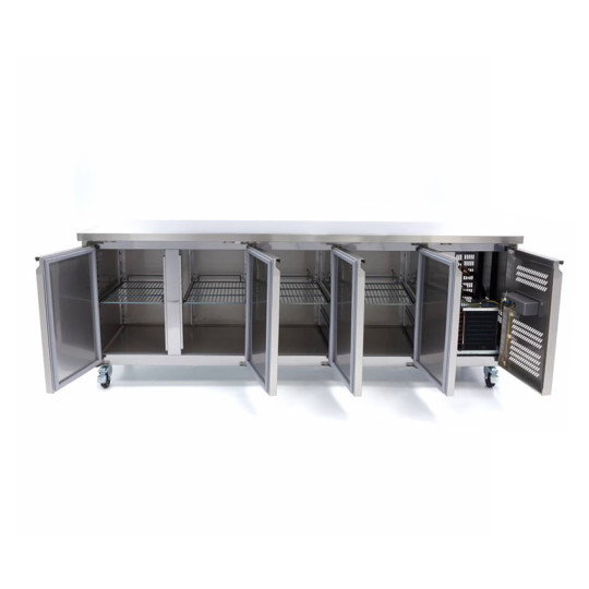 Table réfrigérée positive Tropicalisée 4 portes PREMIUM - GOLDINOX