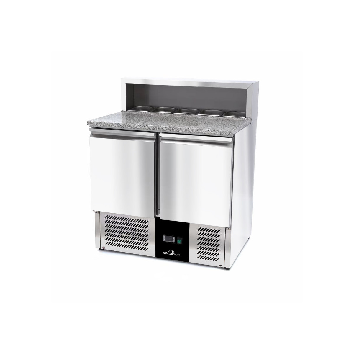 Meuble à pizza compact 2 portes (5 x 1/6) PREMIUM - GOLDINOX