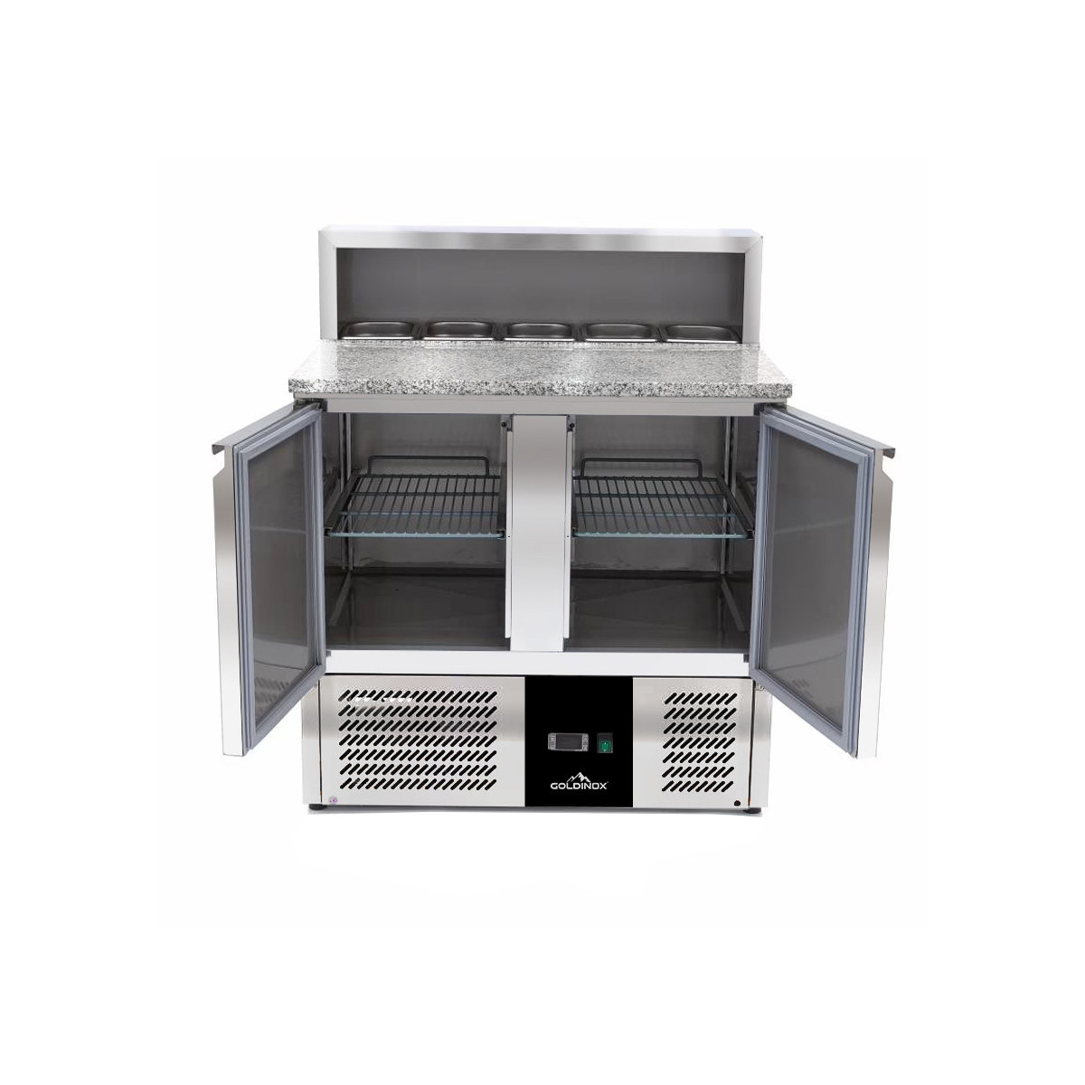 Meuble à pizza compact 2 portes (5 x 1/6) PREMIUM - GOLDINOX