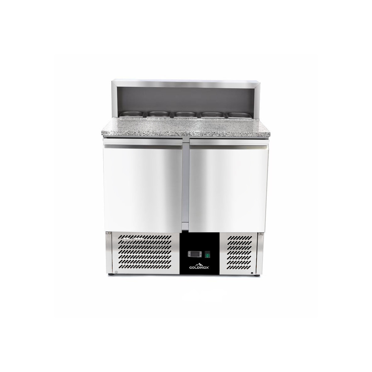 Meuble à pizza compact 2 portes (5 x 1/6) PREMIUM - GOLDINOX