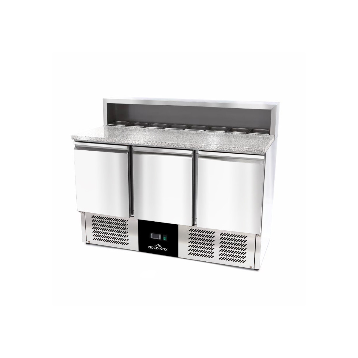 Meuble à pizza compact 3 portes (8 x 1/6) PREMIUM - GOLDINOX