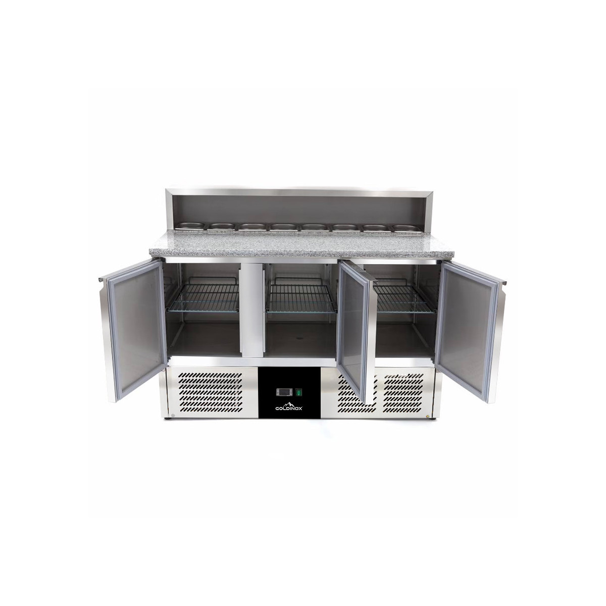 Meuble à pizza compact 3 portes (8 x 1/6) PREMIUM - GOLDINOX