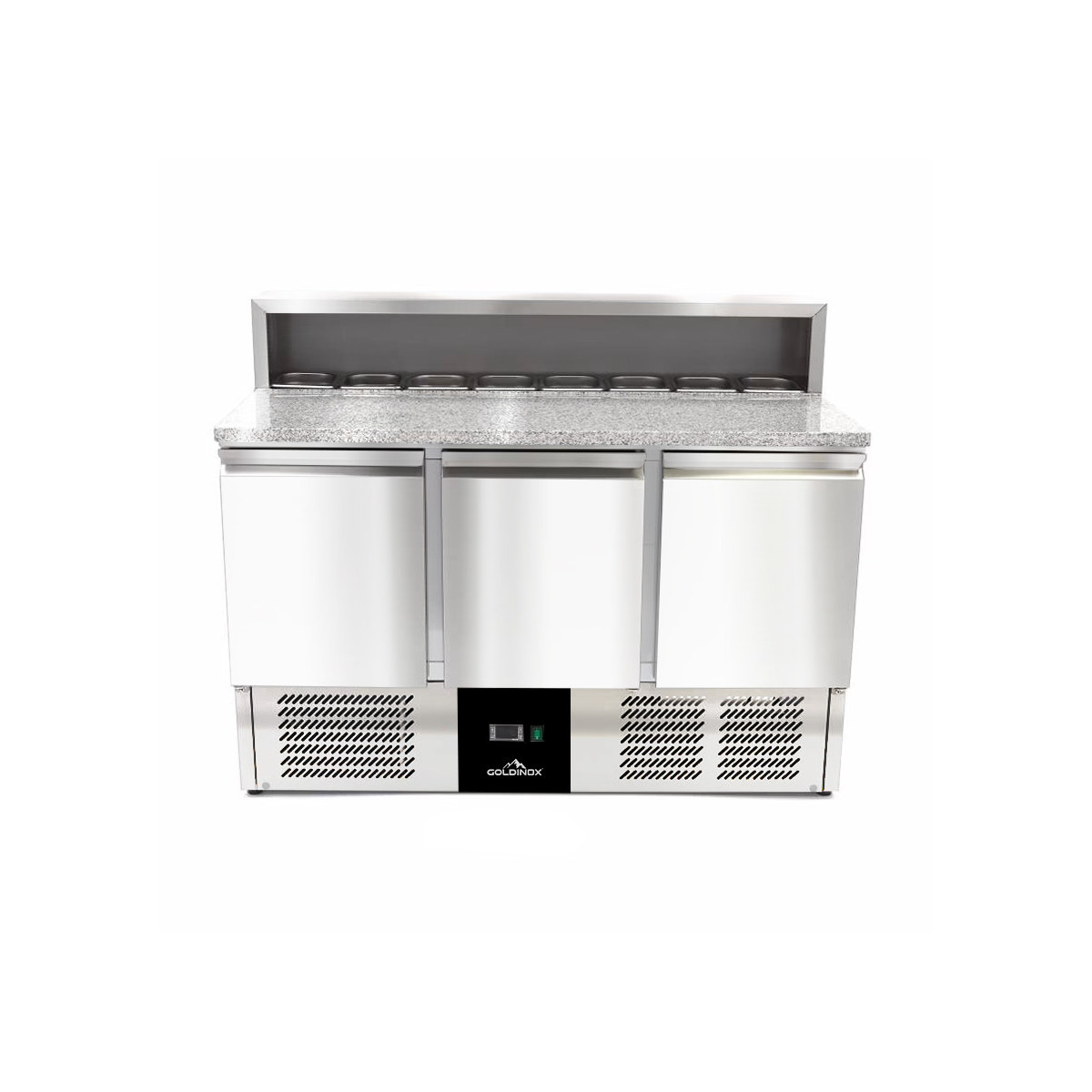 Meuble à pizza compact 3 portes (8 x 1/6) PREMIUM - GOLDINOX
