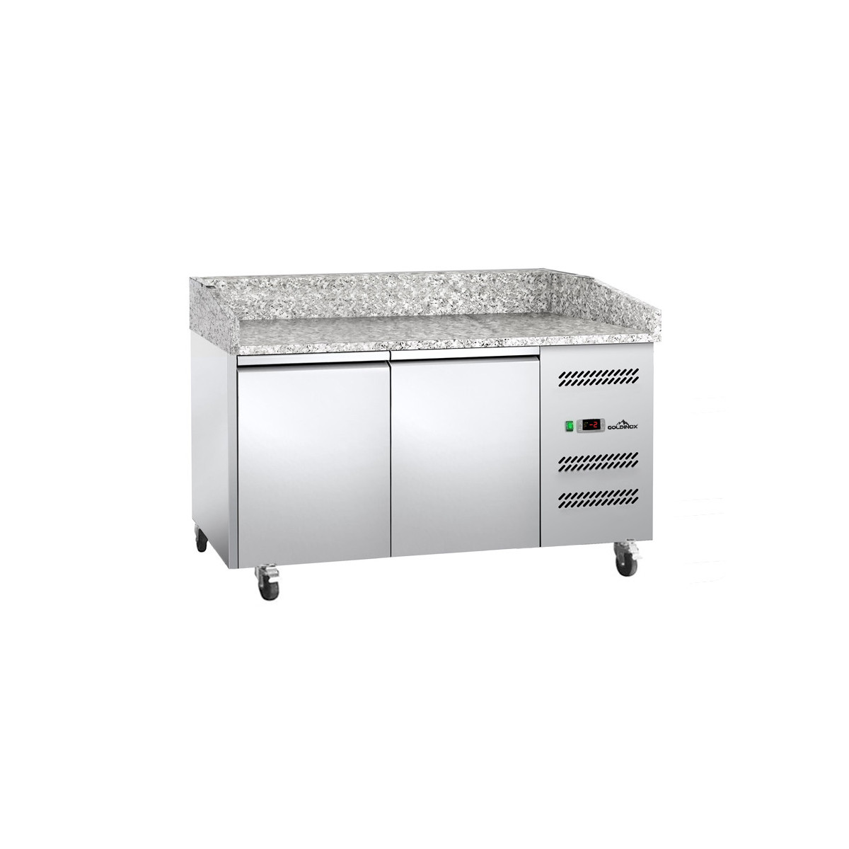 Meuble à pizza réfrigéré avec granit 2 portes - GOLDINOX