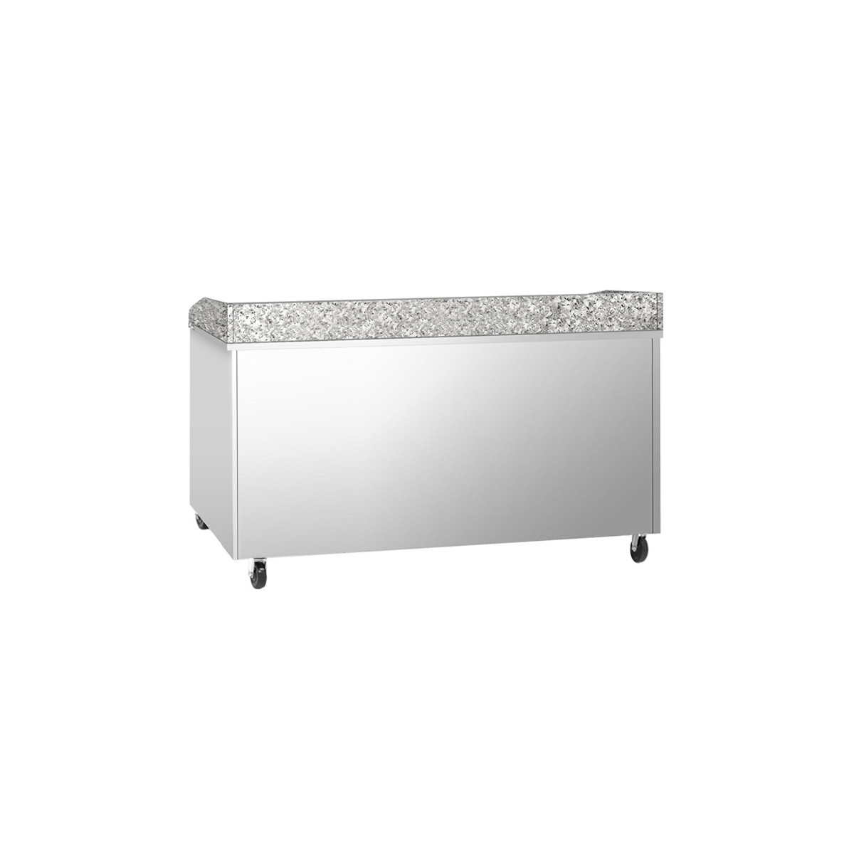 Meuble à pizza réfrigéré avec granit 2 portes - GOLDINOX