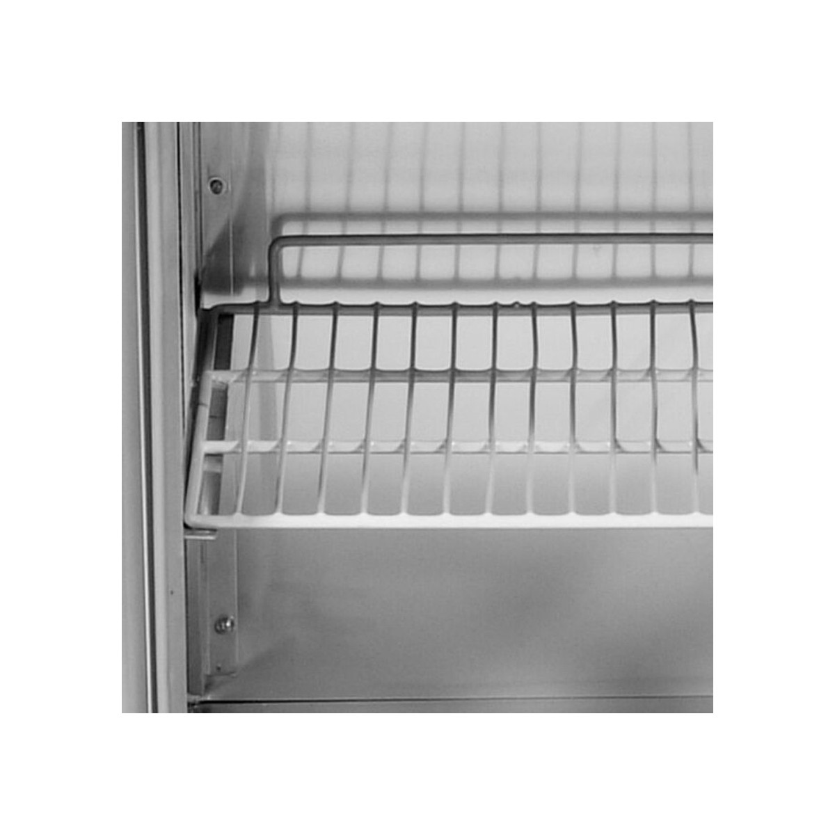 Meuble à pizza réfrigéré 2 portes tropicalisé avec vitrine ingrédients (6x GN1/3) PREMIUM - GOLDINOX