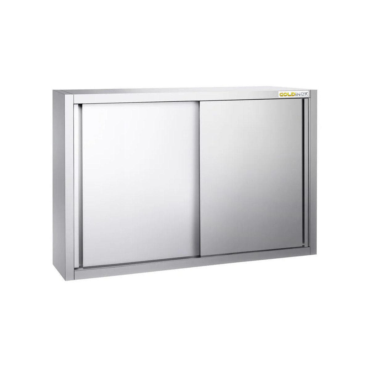 Placard mural inox 1200 x 400 mm / Hauteur 1000 mm avec portes coulissantes PREMIUM / GOLDINOX