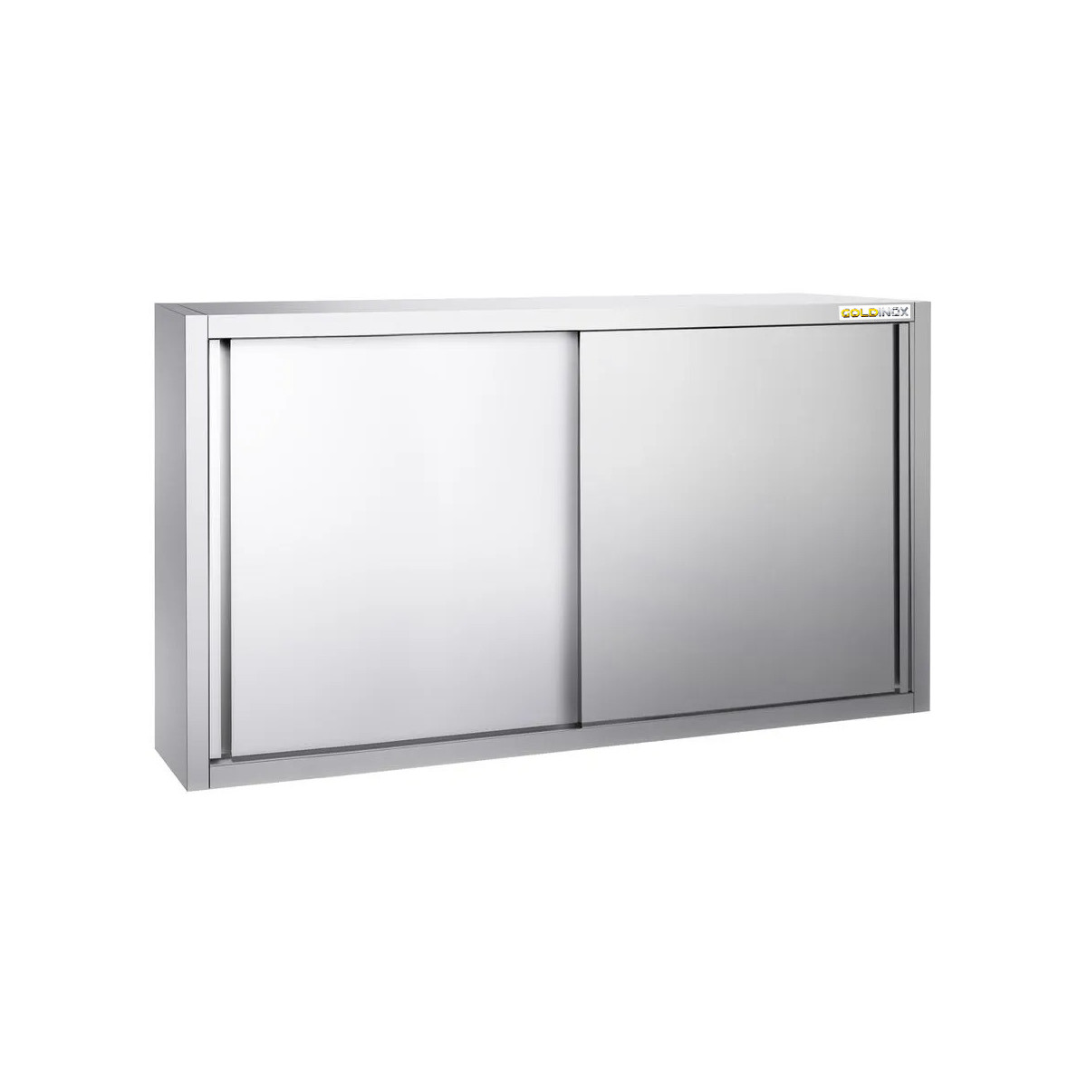 Placard mural inox 1600 x 400 mm / Hauteur 1000 mm avec portes coulissantes PREMIUM / GOLDINOX