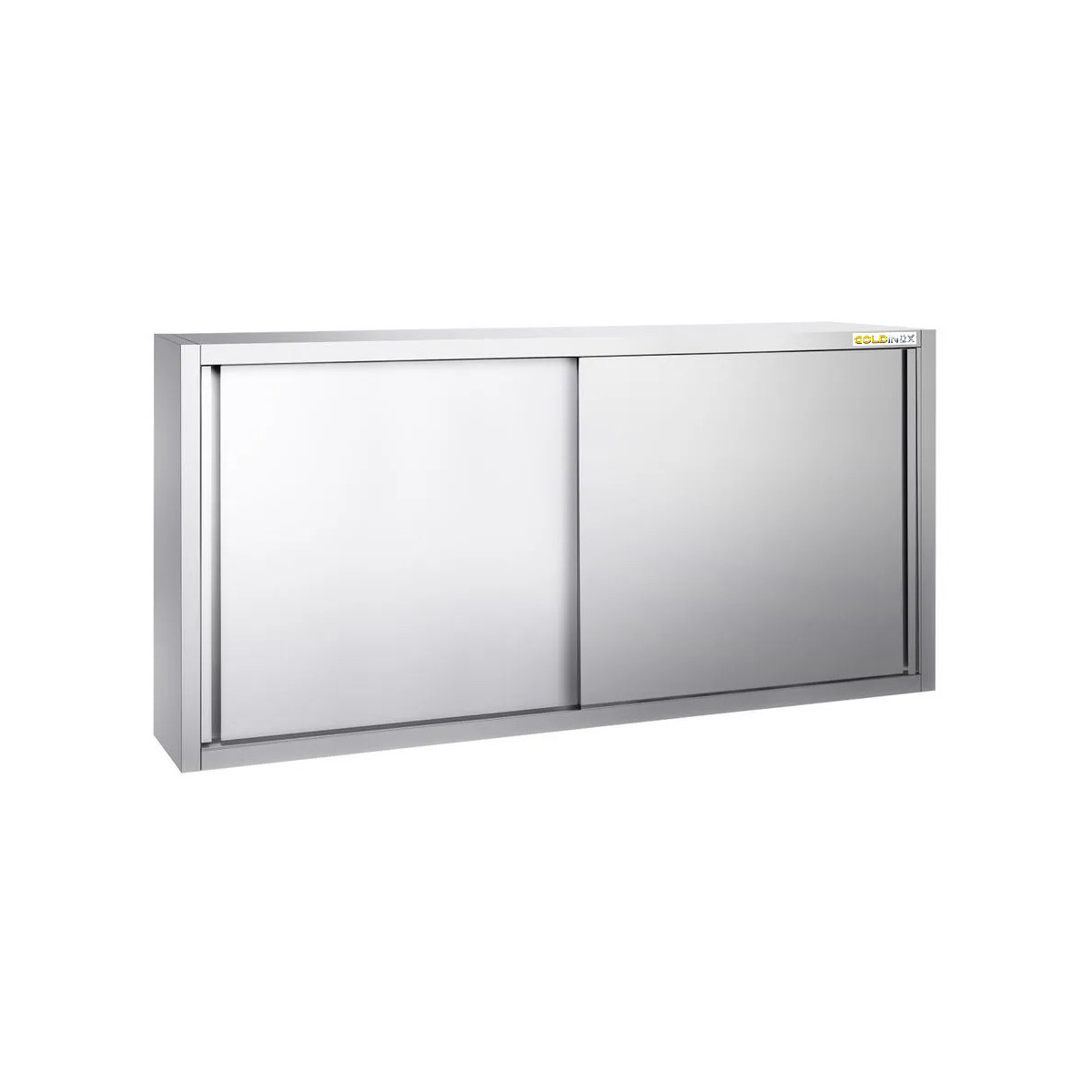 Placard mural inox 2000 x 400 mm / Hauteur 1000 mm avec portes coulissantes PREMIUM / GOLDINOX