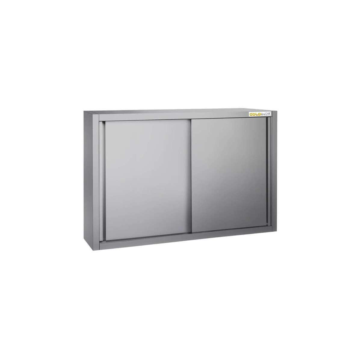 Placard mural inox 1200 x 400 mm / Hauteur 1000 mm avec portes coulissantes ECO / GOLDINOX