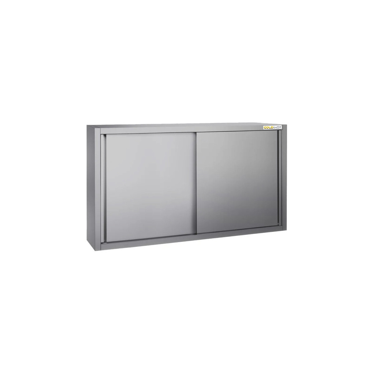 Placard mural inox 1600 x 400 mm / Hauteur 1000 mm avec portes coulissantes ECO / GOLDINOX