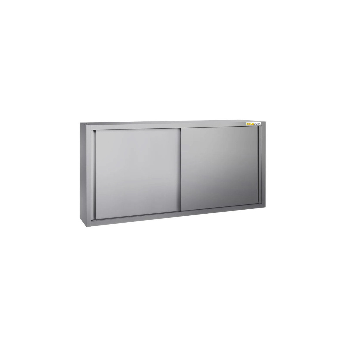 Placard mural inox 2000 x 400 mm / Hauteur 1000 mm avec portes coulissantes ECO / GOLDINOX