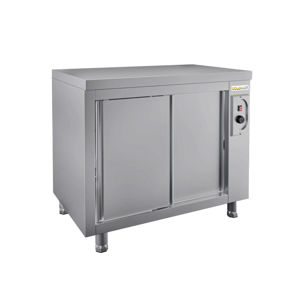 Meuble bas inox chauffant 1000 x 700 mm ECO / GOLDINOX