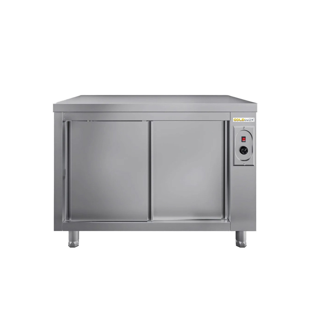Meuble bas inox chauffant 1000 x 700 mm ECO / GOLDINOX